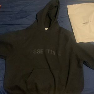 Large black essentials hoodie